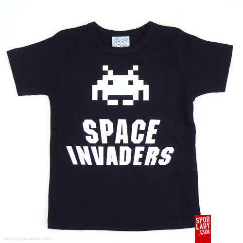 Koszulka slimfit Space invaders